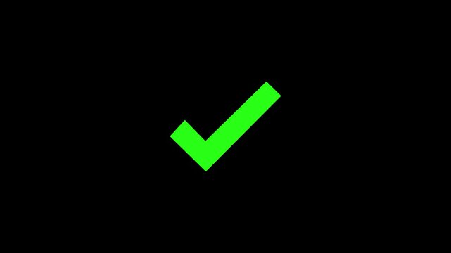 White and Green check mark on transparent background. Check mark symbol. approved tick mark icon,
Check mark icon animation , right mark icon. check box, tick box, green checkmark.