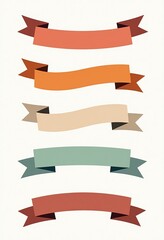 Obraz premium Ribbon Clipart: A Collection of Ribbon Images for Your Projects