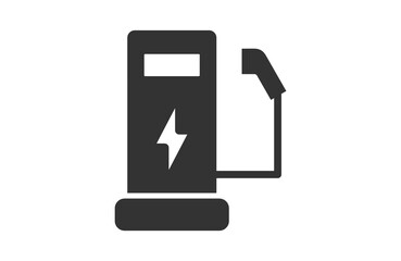 Electric vehicle icon set with plug icon symbol, EV car, Green hybrid vehicles charging point logotype, Eco friendly vehicle concept. Vector illustration, Icons collection