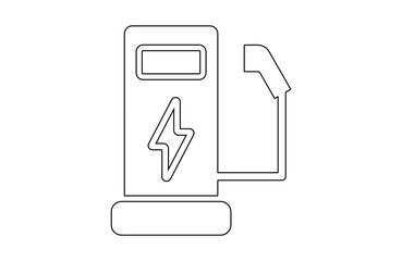 Electric vehicle icon set with plug icon symbol, EV car, Green hybrid vehicles charging point logotype, Eco friendly vehicle concept. Vector illustration, Icons collection