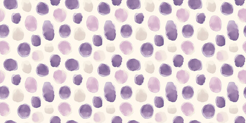 a seamless pale lavender square pattern on a beige background, in a watercolor, hand-drawn style