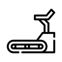 treadmill line icon