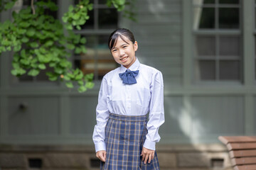 笑顔の女子学生　Smiling female student