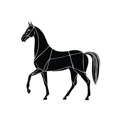 horse mascot logo concept design