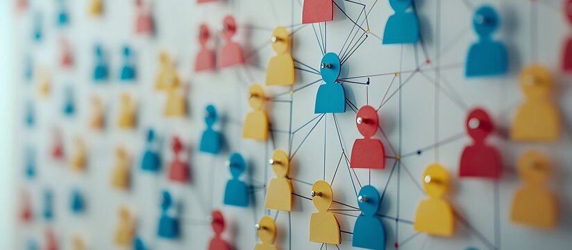 Sticky note board visual illustrating strategies for successful networking.