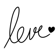 love lettering with calligraphy