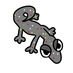 cartoon doodle lizard cartoon