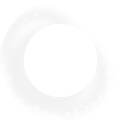 Snowflakes wreath, winter circle frame