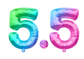 5.5 Sale Promotion Balloon Number 