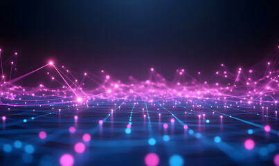 Futuristic Stock Market Chart with Glowing Data or Dynamic Financial Timeline for graphic background