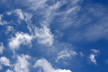 blue sky with clouds