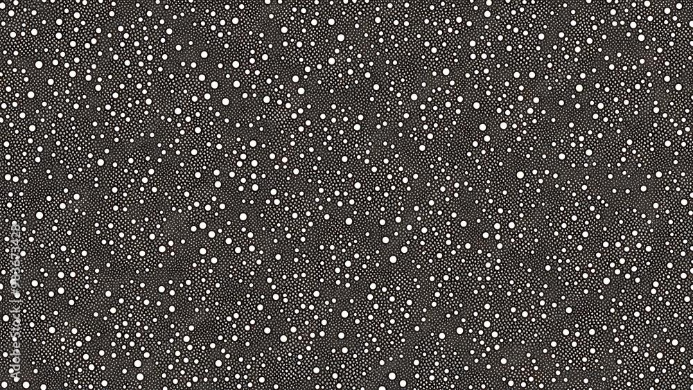 Aufkleber an abstract pattern of dots and tiny squares, arranged in a fractal-like dispersion, using soft mono