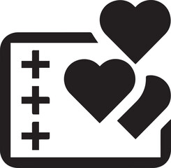 Fototapeta premium Love icon symbol vector image illustration 