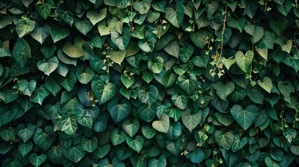Obraz premium Green Ivy Wall