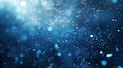 Magical Blue Sparkle Bokeh Background with Bright Light Effects in this Beautiful Abstract Photograph