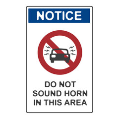 No honking allowed, flat logo