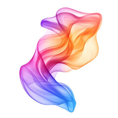 Flowing abstract colorful fabric-like design
