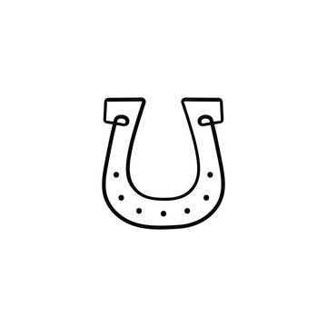recommend clip art: Horseshoe Line Style Icon Design