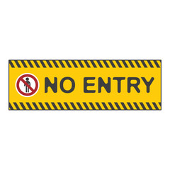 No entry allowed, flat logo