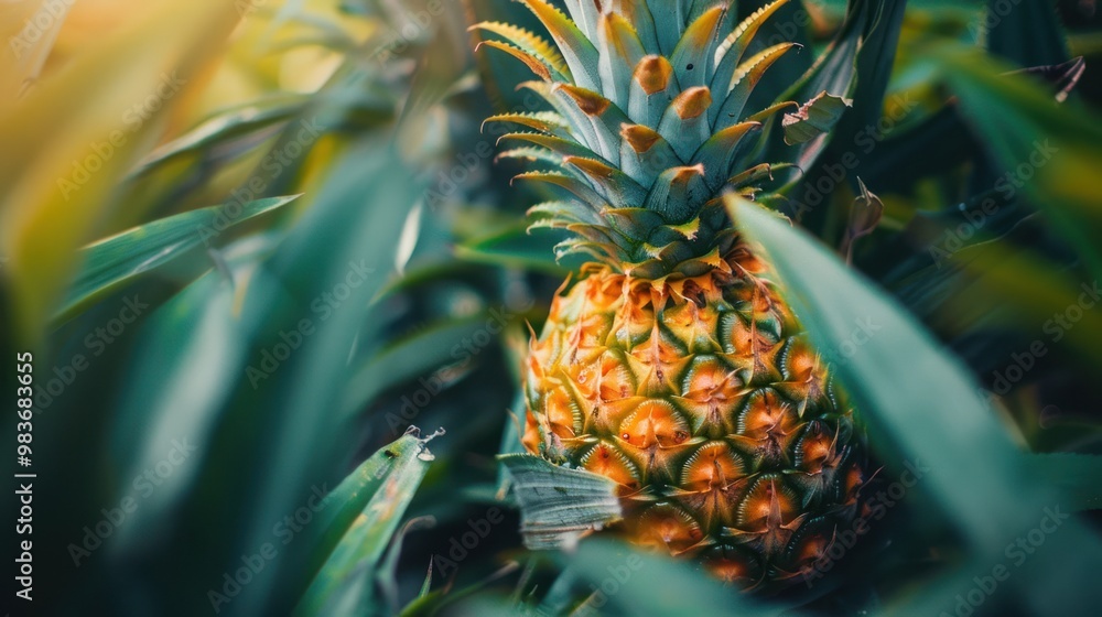 Wall mural Pineapple in the Garden