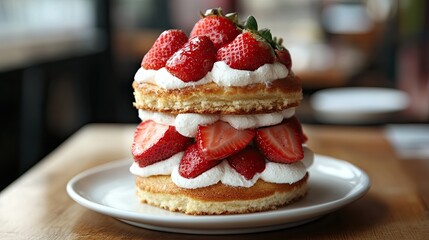 A strawberry shortcake