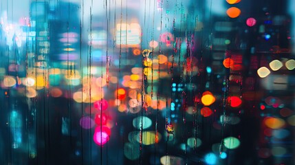 Fototapeta premium Abstract patterns in city lights