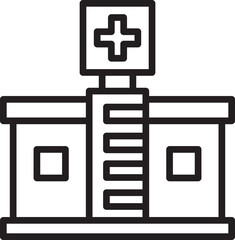 clinic and health center icon