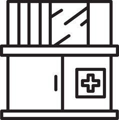 clinic and health center icon