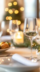 A close-up of a table adorned with a mix of awards and gourmet dishes, symbolizing the celebration of success