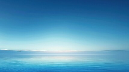 Obraz premium Tranquil Blue Horizon
