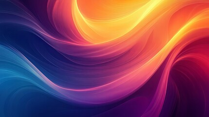 Abstract Colorful Wavy Lines Background