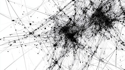 Obraz premium Interconnected lines forming a complex network