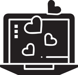 Love icon symbol vector image illustration
