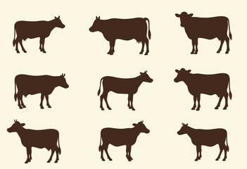 Farm Animal Silhouettes for Your Next Design Project