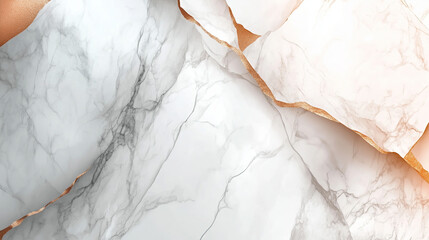 Fototapeta premium White marble background with gold veining.Modern textured banner to add luxury and elegance to your projects.