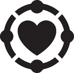 Love icon symbol vector image illustration
