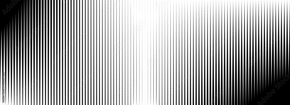 Aufkleber vertical thin line halftone gradation texture. fade straight stripe gradient background. black strip