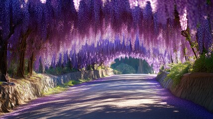 Wisteria Tunnel, Purple Pathway