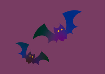 ハロウィーンのコウモリ