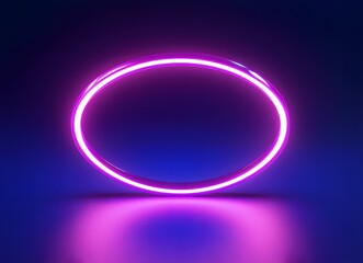 Obraz premium Abstract background with glowing circles ring.
