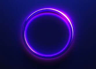 Abstract background with glowing circles ring.
