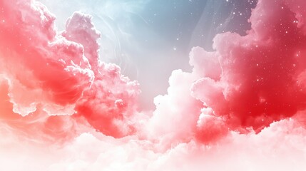 Fototapeta premium Dreamy Pink and Blue Cloudscape