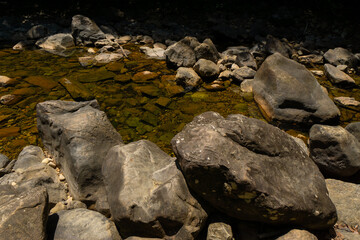 Nature reserve with its rocky walks and native trees and animals with small water deposits creating havens for wildlife