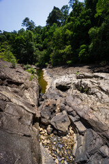 Nature reserve with its rocky walks and native trees and animals with small water deposits creating havens for wildlife
