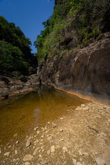 Nature reserve with its rocky walks and native trees and animals with small water deposits creating havens for wildlife