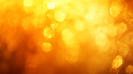 Obraz premium Golden bokeh background capturing warm light and soft textures during sunset hours