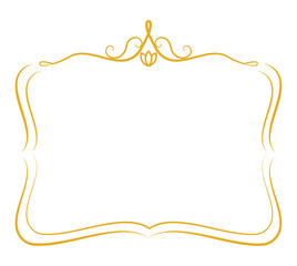 エレガントでクラシカルなフレーム（編集可能な線で構成されています）CC2024～