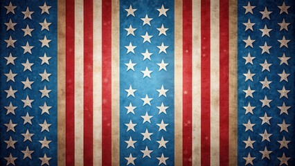Obraz premium American style background with stars and stripes elements of the USA flag, USA, American, background, stars, stripes