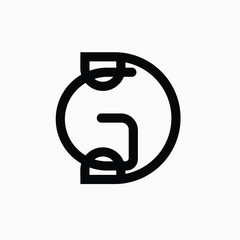 DG Logo Design Vector Design