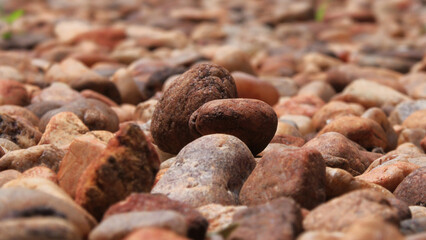Open space paved with cobblestones